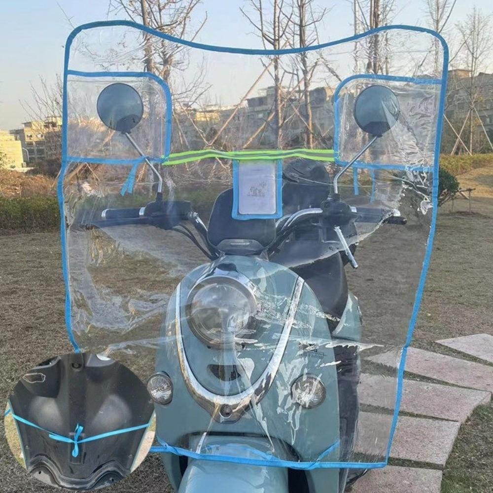 Quick-Install Electric Scooter Windshield Transparent Rain Shield Windproof Cover Electric Scooter
