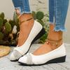 Round-toed Flat-bottom New Large-size Single Shoes for Women, with A Shallow Toe, Casual Shoes