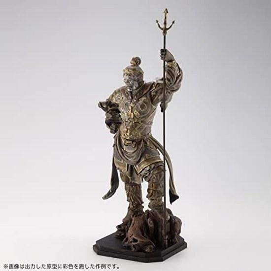 Kaiyodo Art Pla Shitenno Statue Kōmokuten Height approximately 160mm Non-scale Unpainted Unassembled Plastic Model Kit AP013