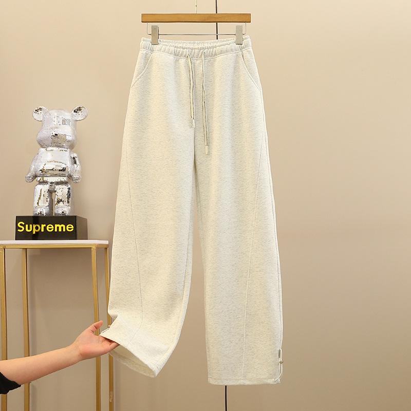 Women's Retro High-Waisted Spicy Girl Ankle-Tie Banana Pants - Autumn Casual Loose Fit Sweatpants