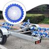 12.2cm Boat Trailer EVA Ribbed Roller Assembly Easily Install Accessories for Loading Impact