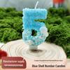 Blue Seashell Birthday Candles: Creative Design, Small, Exquisite, Perfect for Party Atmosphere