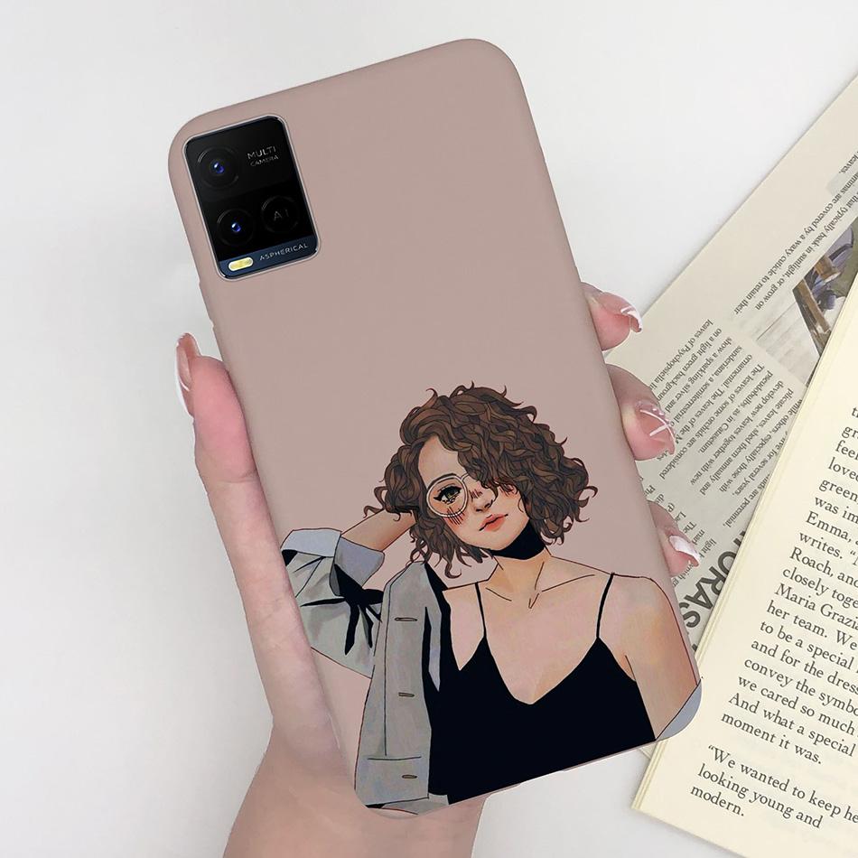 For Vivo Y33 Y33S Y21 Y21S Case Luxurious Silicone Soft TPU Matte Phone Back Cover For Vivo Y 33 Y33 S Y 21 S 21S Fundas Bumper