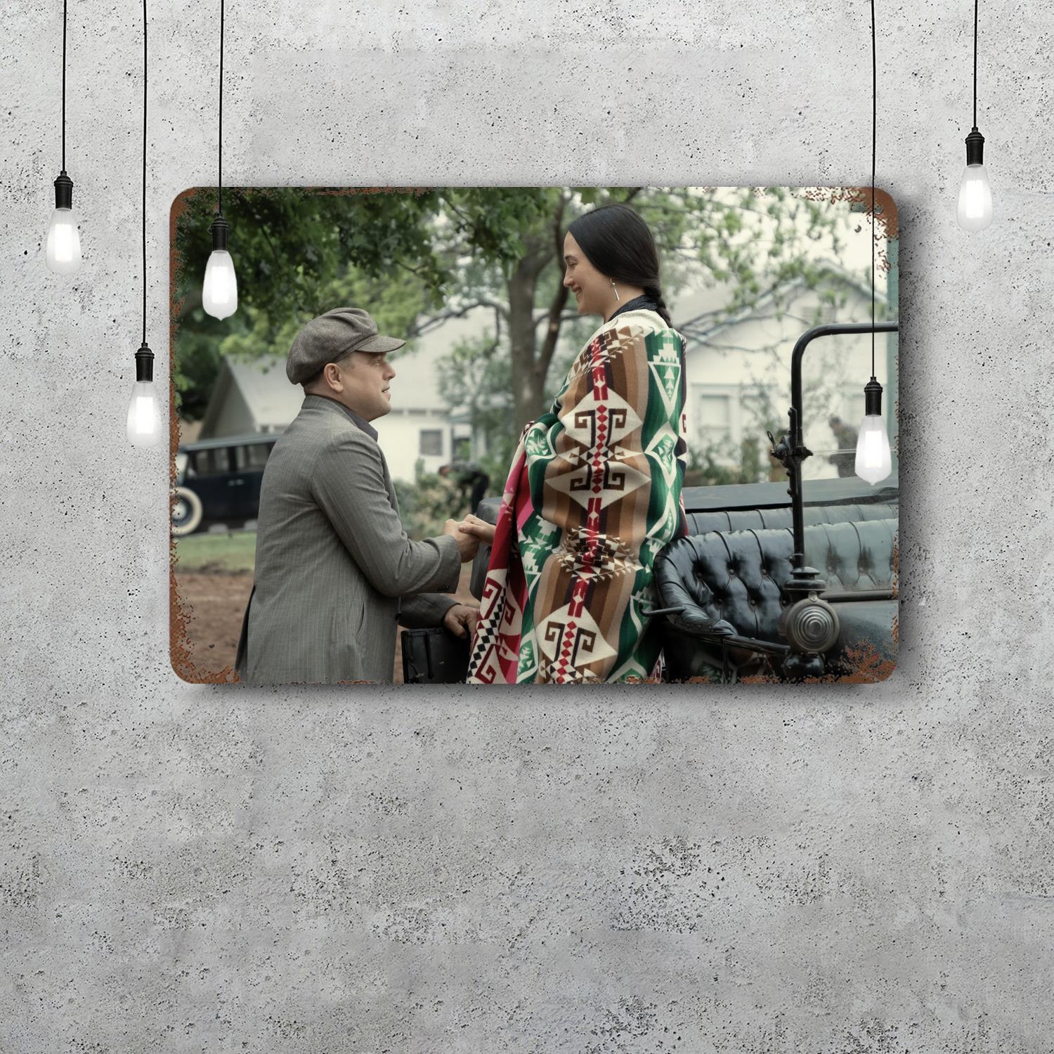 Killers of the Flower Moon Vintage Metal Tin Signs Posters Decor Retro Metal Plaque Wall Art Decor for Garage Bar 20x30cm（7.8x11.8inch）