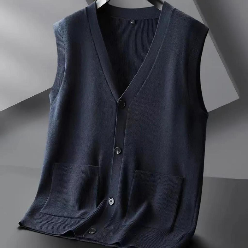 Men's Plus Size Casual Knit Vest