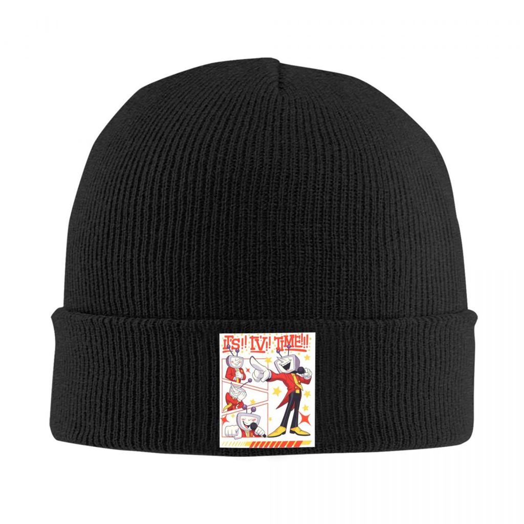 Deltarune Tenna TV Time Warm Knitted Cap Winter Knit Bonnet Hat Skullies Beanies Hip Hop Caps for Unisex