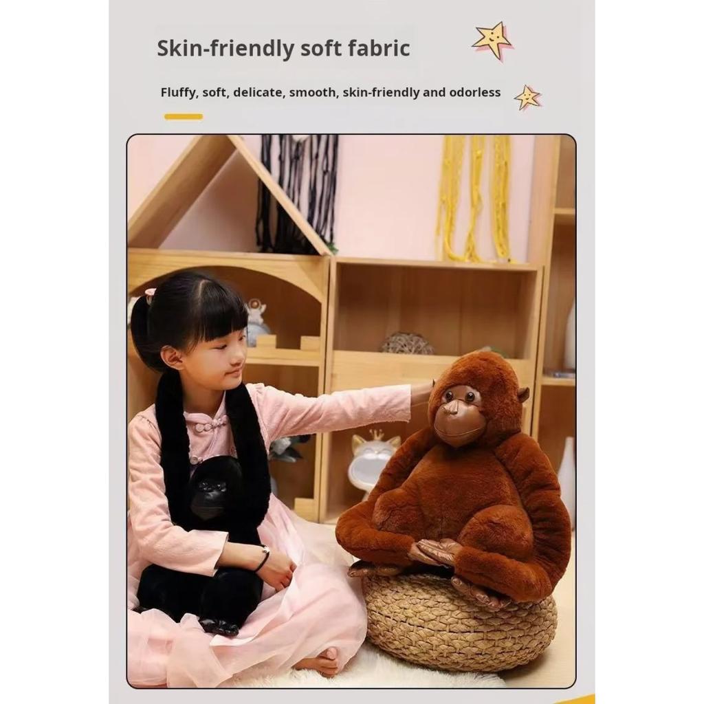 20/30cm Zlobivá gorila Panenka Plyšová Hračka Ručně vyráběná Panenka Kreslený Anime Roztomilý Polštář Polštářek Domácí Dekorace Dětské Narozeniny G