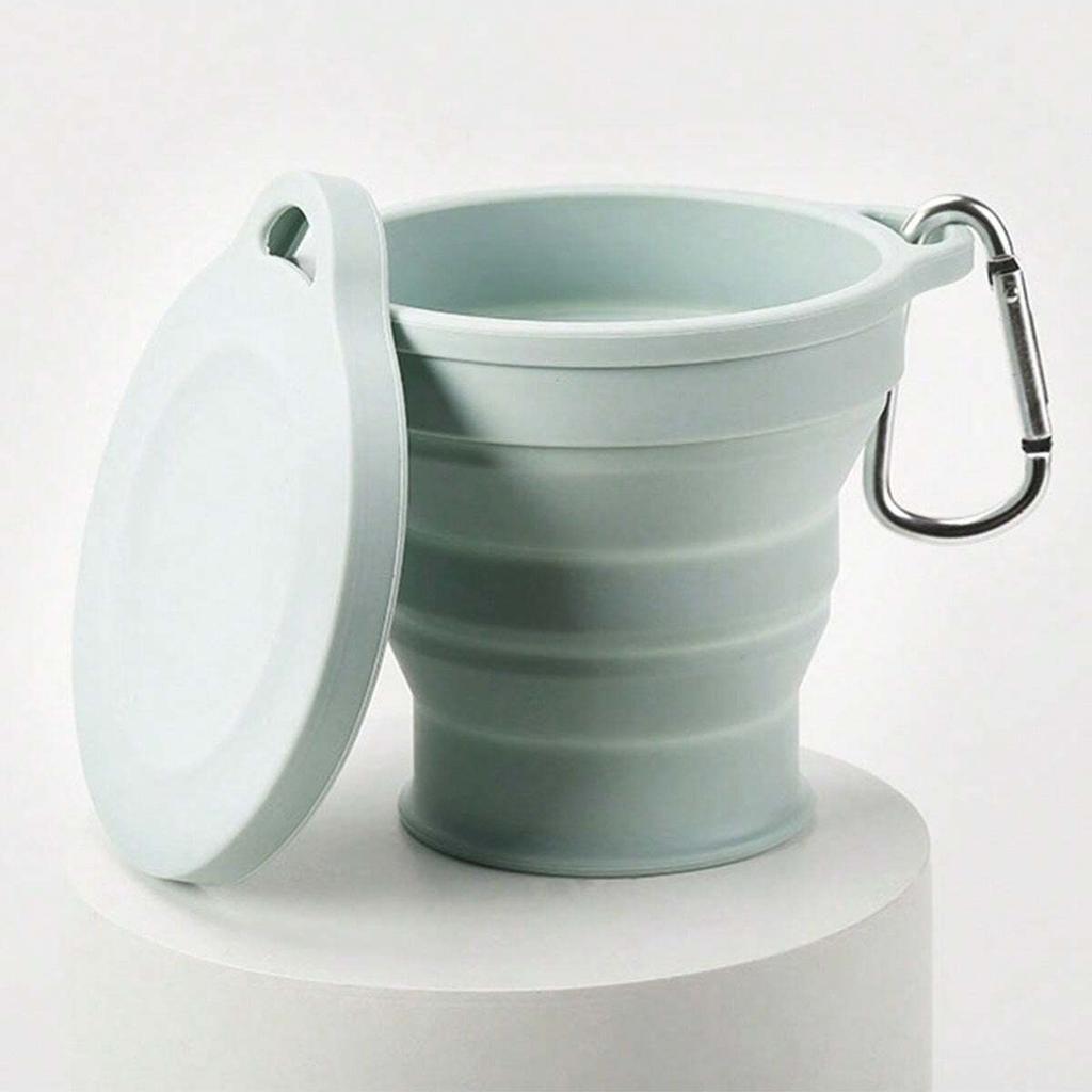 Outdoors Silicone Folding Cup with Hanging Hole Creative Water Cup Travel Portable Washing Cup Fashion Travel Silicone Cup