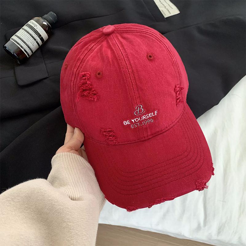 Style Popular Korean Distressed Baseball Hat For Women Great For Summer Spring