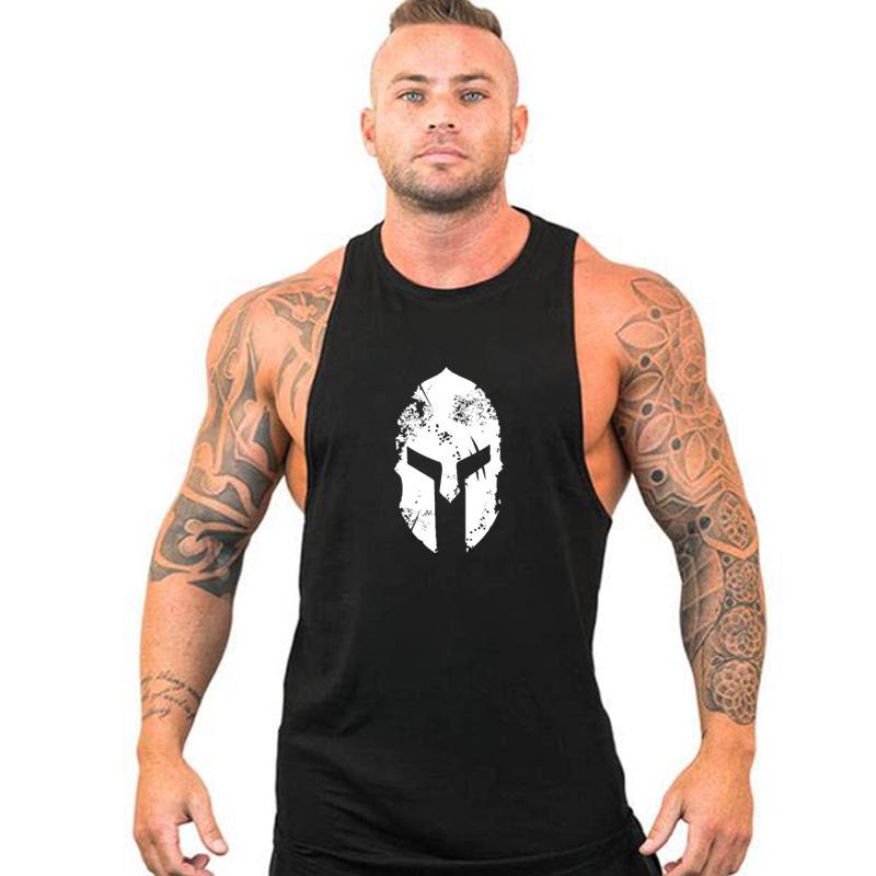 Trendy Men's Streetwear Sleeveless Gym Tank Top - Loose Fit, Muscle Running, Summer Racerback.