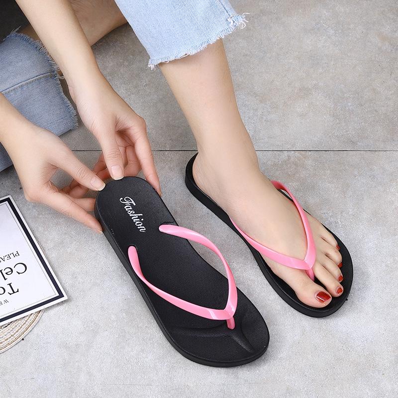Trendy Summer Beach Flip-Flops: Couples' Non-Slip Bathroom and Sand Slippers
