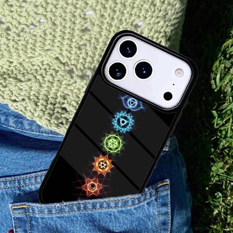 Mandala Chakra Yoga mobile phone case Compatible with IPhone 17 16 15 14 13 12 11Pro Max 17 Air cover