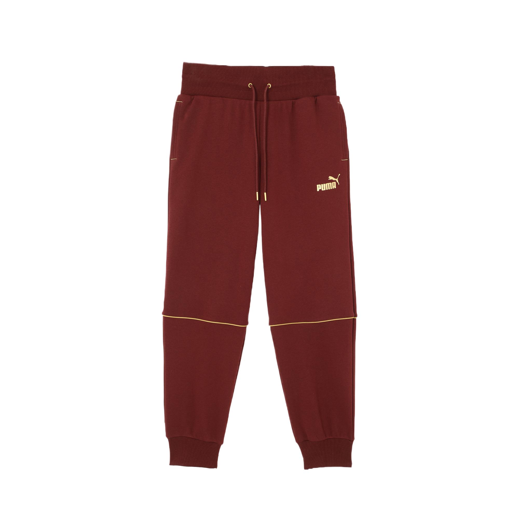 

Puma Logo Design Printed Casual Pants Women Bottoms Purple Red 686066-42 XXL