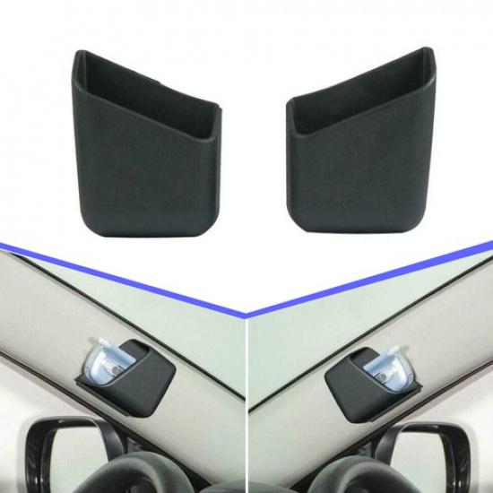 2Pcs Portable Car Interior Glasses Organizer Storage Bag Box Holder Universal