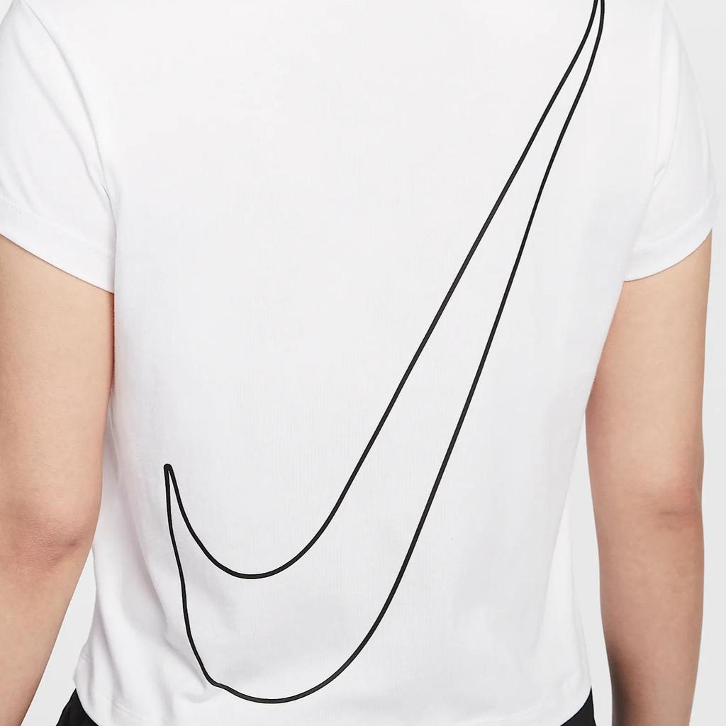 Nike Minimalist Fashion Solid Color Short Sleeve T-Shirt Women Tops White HF9457-100