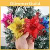 Exquisites 16cm Funkelndes Kunstblumen-Accessoire für Schicke Weihnachtsbaum-Akzente