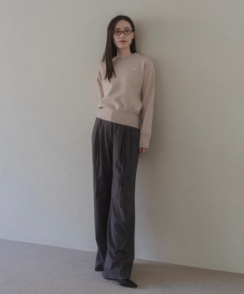 Deomati Soft Breeze Semi-Crop Round Knit (Wf) - Beige
