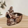 Creative Skull Glasses Stand Holder with Storage Tray for Desktop Eyeglass Frame Bracket Ornament Display