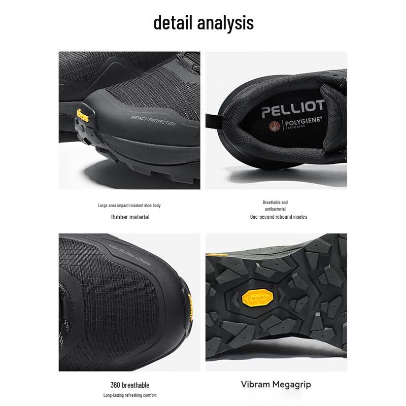 PELLIOT Men's Lightweight Anti-Slip Hiking Shoes