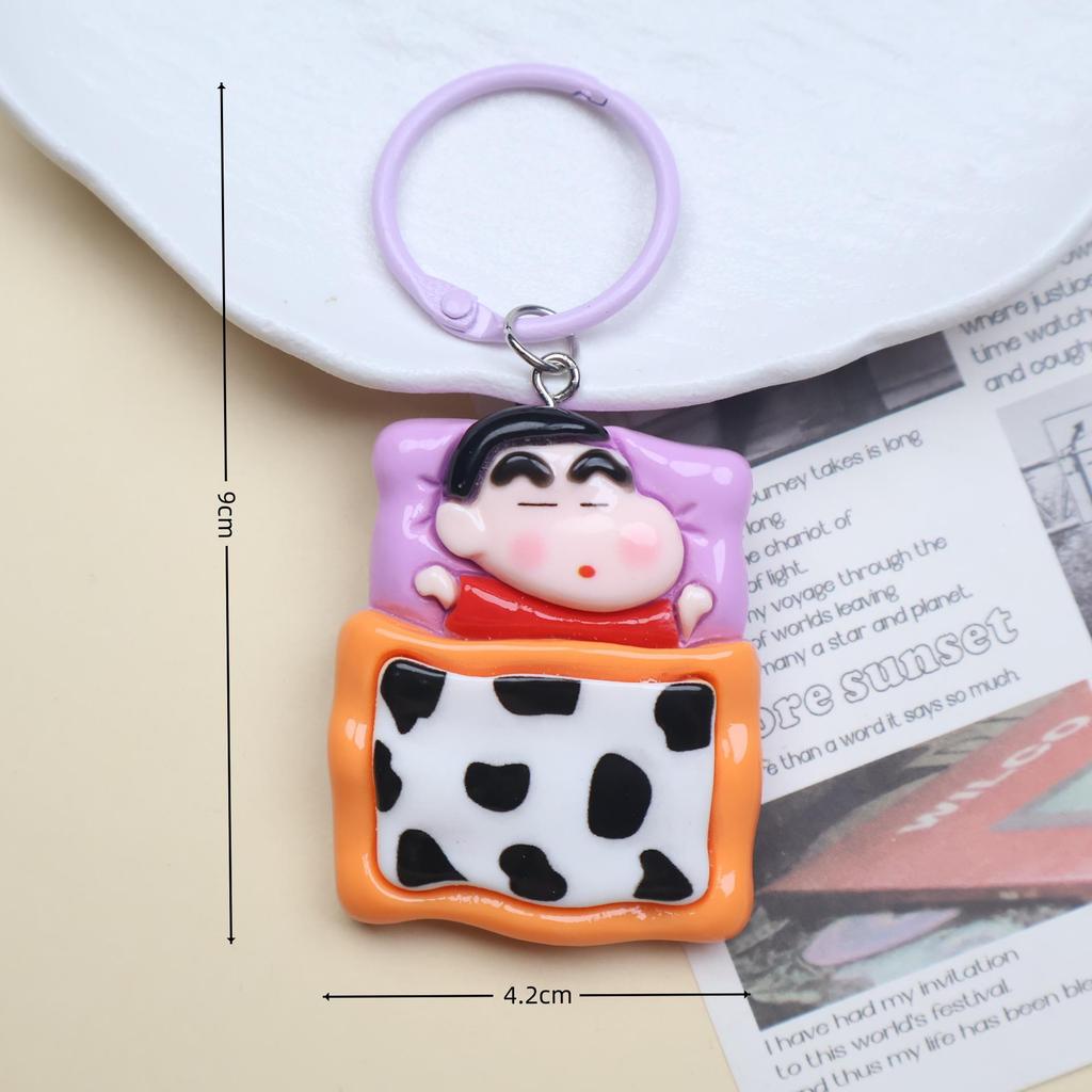 Crayon Shin-chan Cute Cartoon Keychain Pendant for Bags & Backpacks - Perfect Couple Gift