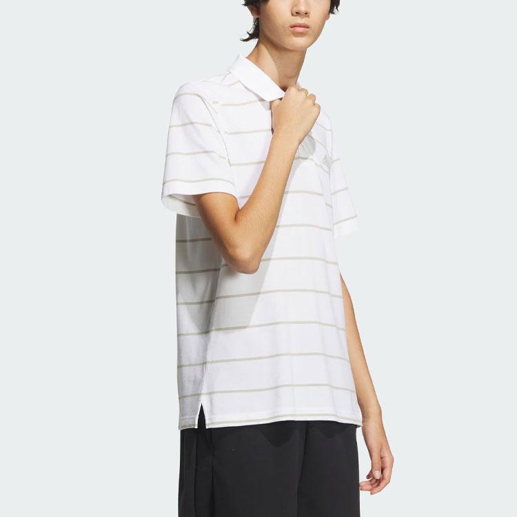 New Adidas Future Icons Stripe Polo Shirt Polo Shirt Men's White IT3922