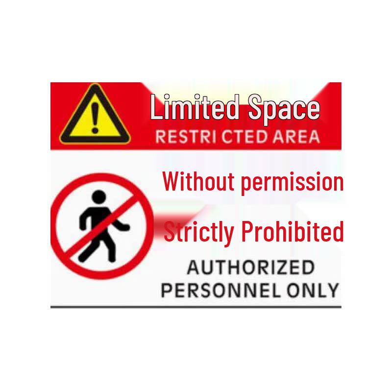 Limited Space No Entry Warning Sign