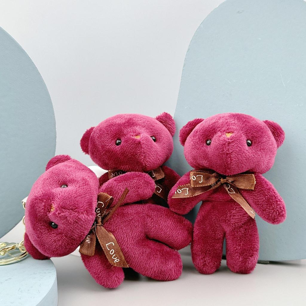 Portachiavi Ciondolo Tuta Peluche Orsacchiotto - Piccolo Giocattolo Regalo