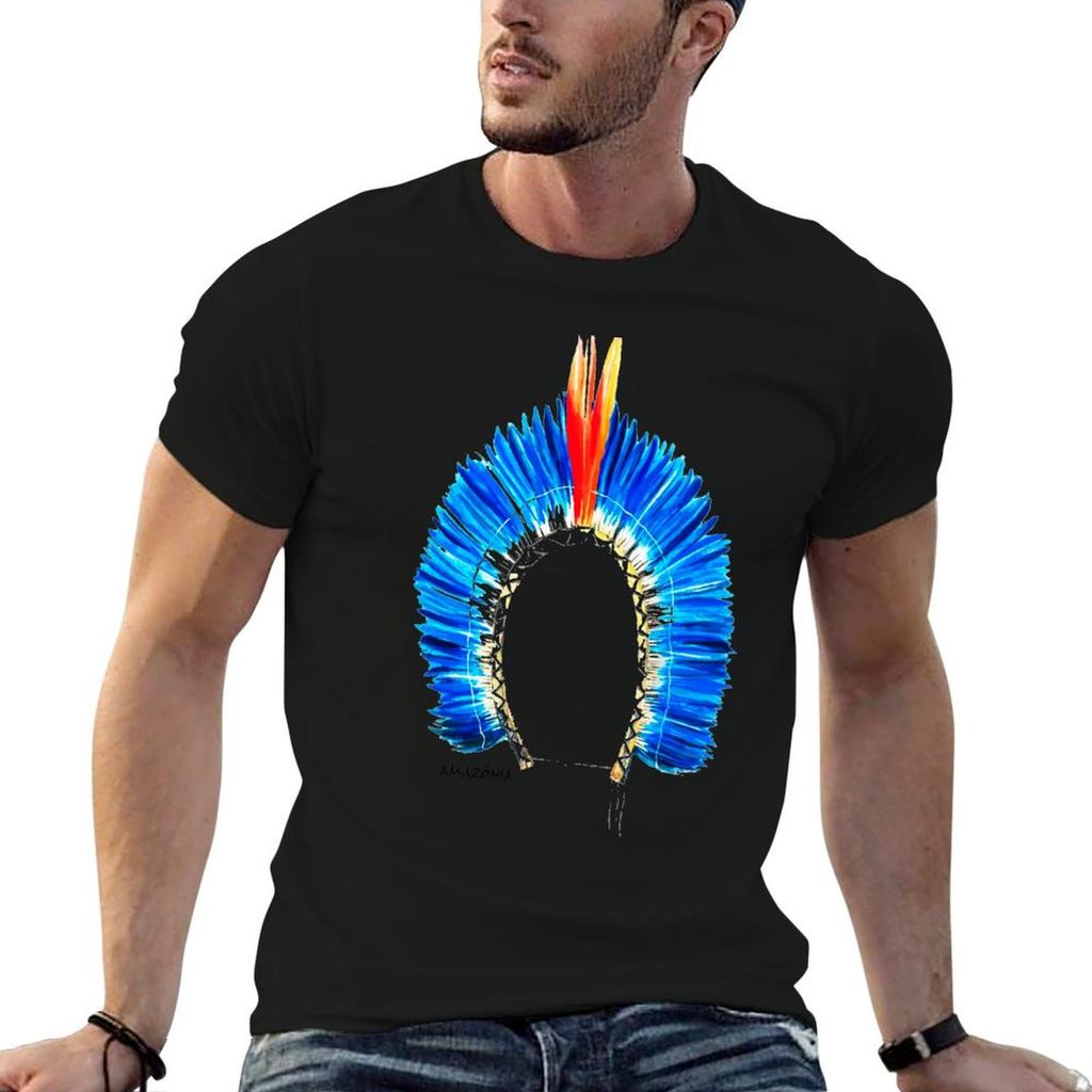 Indigenous Headdress Amazon Nations TShirt Daily Wear Print TShirt