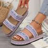 Women Slippers 2025 New Flats Platform Shoes Women Beach Casual Flat Sandals Bohemian Handmade Espadrilles Slippers Slides Women