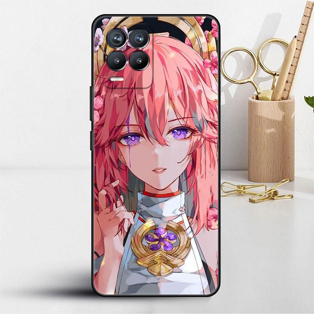 Genshin Impact Case For Realme 8 C21y GT Neo 2 3 8i C21 7 C11 6 C12 C35 C3 GT 9 Pro C12 Silicone TPU Phone Cover