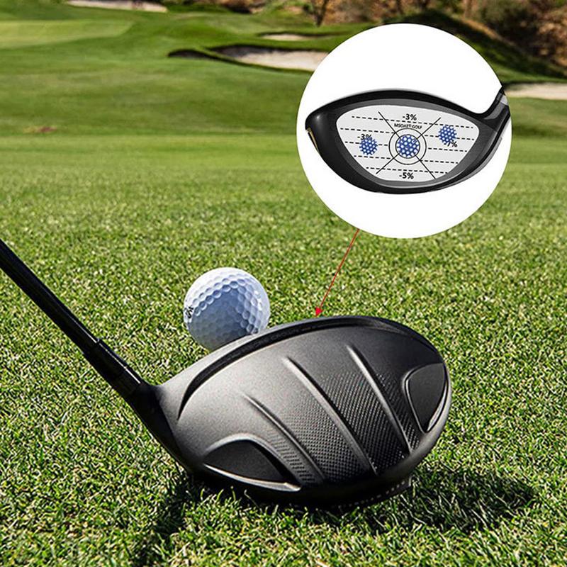 10 Sheets Golf Impact Tape Labels Stickers for Driver Woods Irons Putter - Swing Practice Hitting Recorder Training Aids