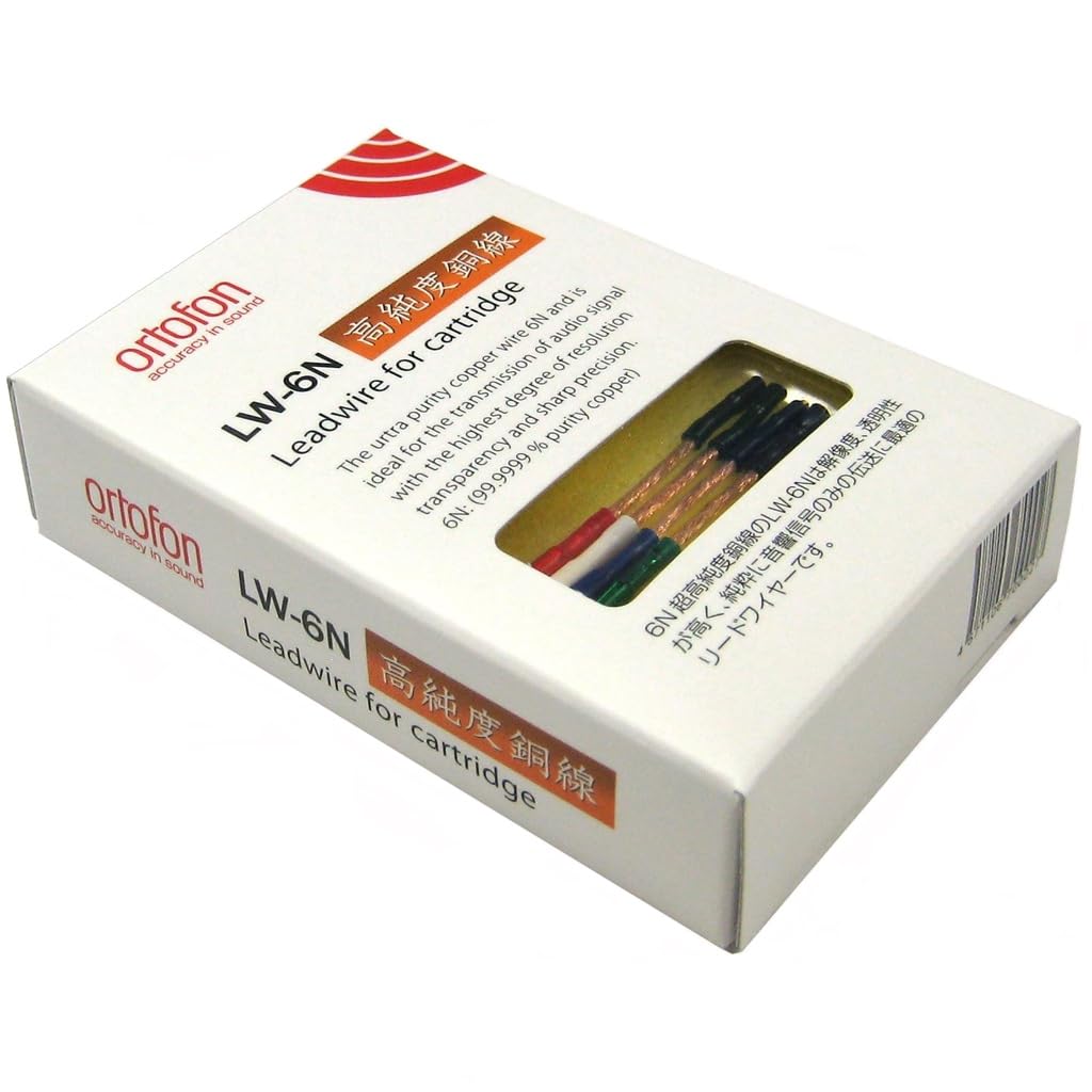 ORTOFON LW-6N Lead Wire High-Purity 6N Oxygen-Free Copper Gold-Plated Terminals Turntable Cartridge Headshell Cable 35mm