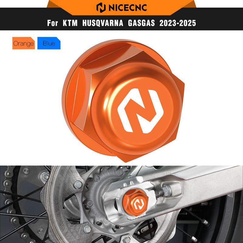 NICECNC For KTM EXC 300 2024 M22x1.5 Rear Wheel Lock Spindle Pin Nut For KTM EXCF 350 SXF 450 Husqvarna TE300 GasGas EC300