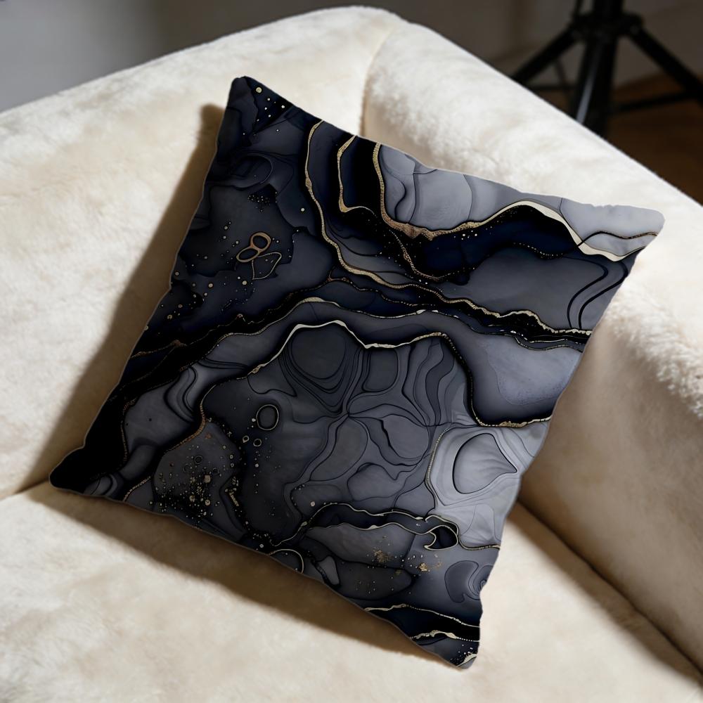 Minimalist Marble Patterned Cushion Cover Soft Decorative Pillow Case Suitable for Bedroom Sofa Car Travel Use