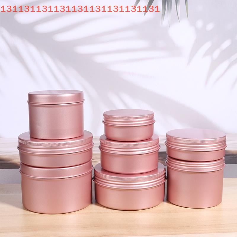 5-180ml Cream Jar Tin Cosmetic Lip Balm Containers Nail Derocation Crafts Pot Refillable Bottle Screw Thread Empty Candles Box
