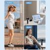Portable Handheld Fan 4000mAh Battery Operated Cooling Fan 5 Speed Adjustable Small Desktop Fan With Digital Display