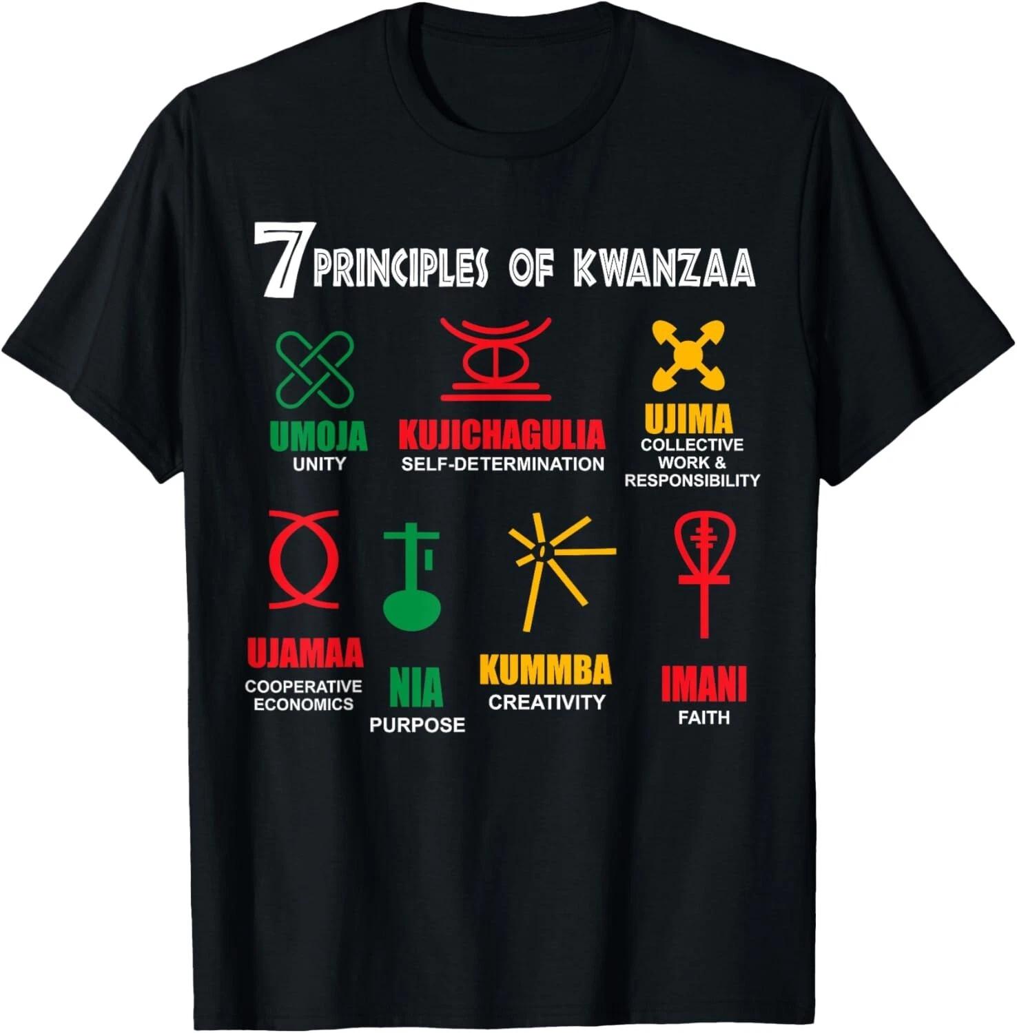 7 Principles Of Kwanzaa Tee Gift Unisex T-Shirt XL