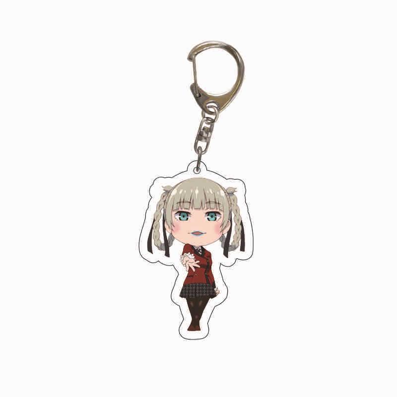 Kakegurui Anime Keychain - Yumeko Jabami & Luna Yumetsuki Acrylic Keyring