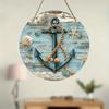 Rustic Wreath Wall Art Metal Decor Indoor Outdoor Hanging Sign
