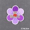 Purple Style Iron On Patch Thermoadhesive Patches For Clothes Anger Baby Girl Embroidery Patch For Hat/T-Shirt Fusible Sewing