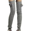 Thickened Long Boot Socks With Hairball Over Knee Boot Cuffs New Crochet Socks  for Women