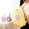 Soft Silicone Material Earphone Pouch In Adorable Feline Shape For Keychains Attachment Design