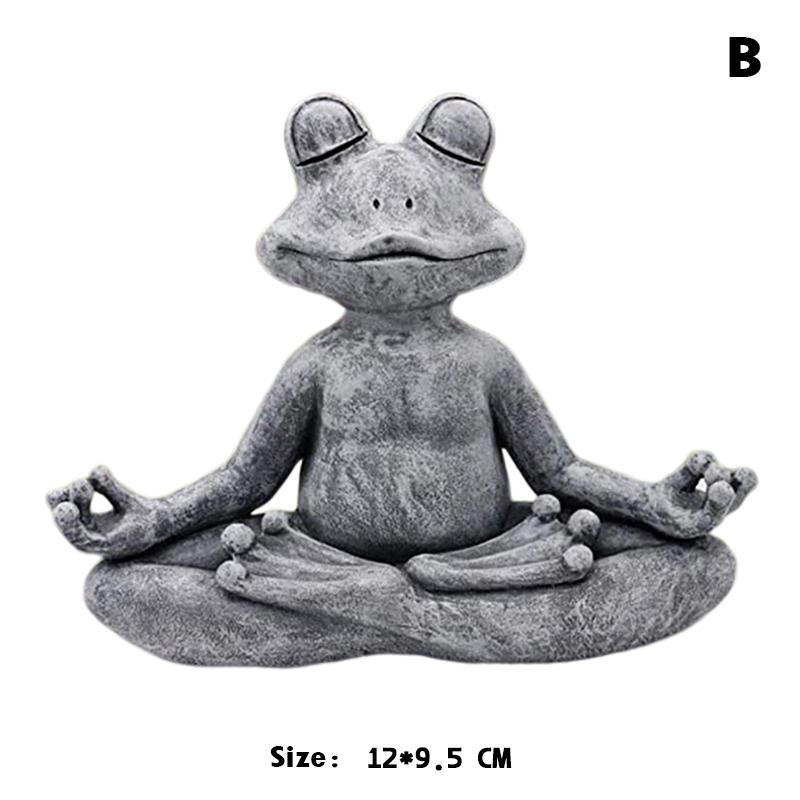 Resin Craft Buddha Meditation Frog Dog Cat Statue Animal Art Yoga Figurine Garden Outdoor Sculpture Ornaments Birthday Gifts