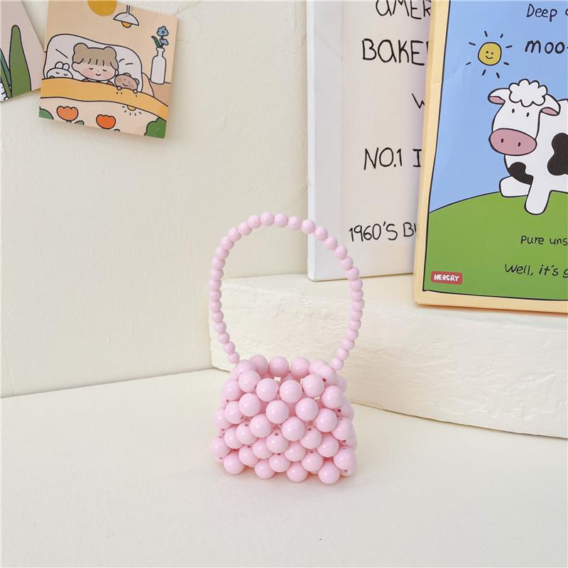 Adorable Mini Children's Handcrafted Pearl Bag For Girls Compact Crossbody Style
