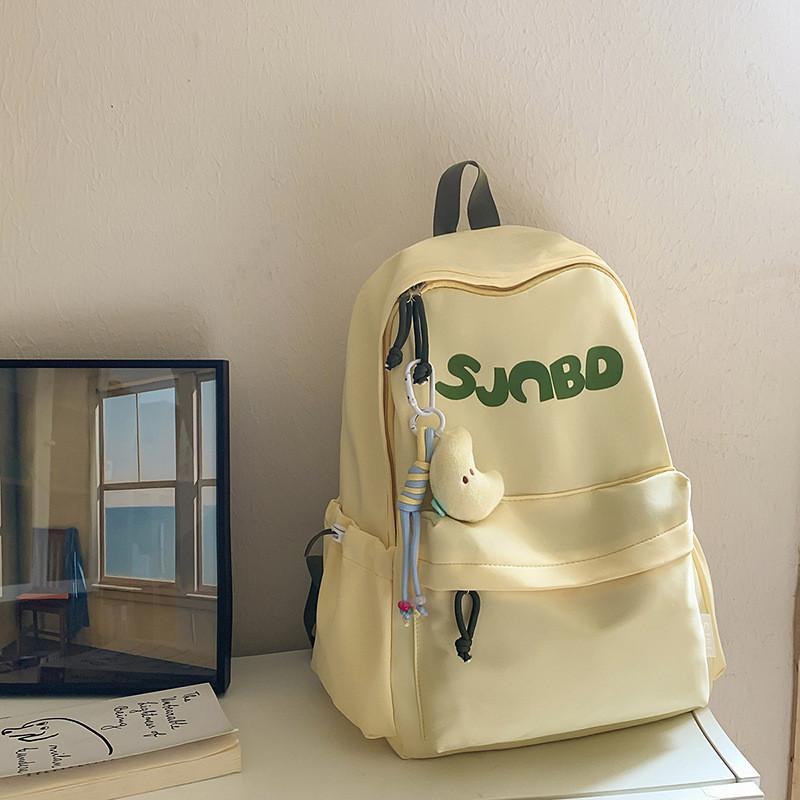 Nylon Casual Large Capacity Backpack For Travel And School With Letter Print Design For Men And Women