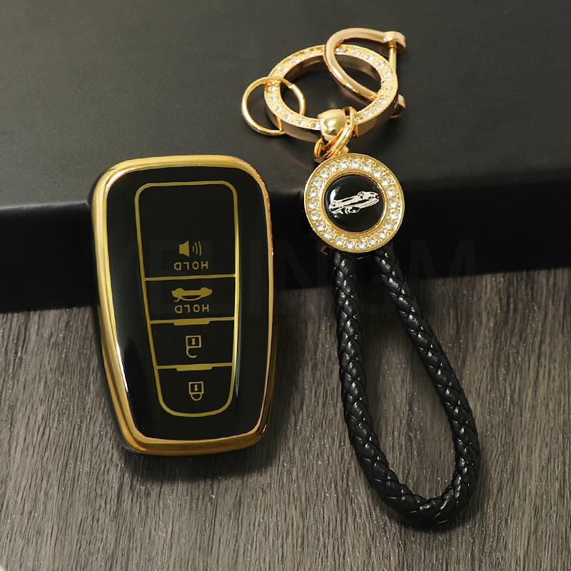 TPU for Toyota Prius 20 RAV4 Camry 70 CHR C-HR Corolla 2018 2019 2020 Car Remote Key Cover Fob Case Accessories Keychain