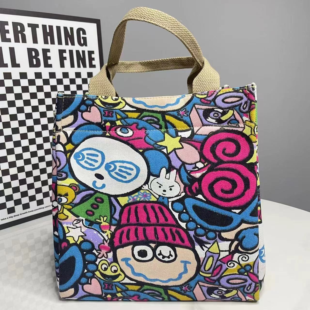 

Canvas Tote Lunch Bag Bento Bags