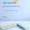 Ice Cube Storage Box: Food-Grade Silicone Tray with Lid for Homemade Ice Pellets