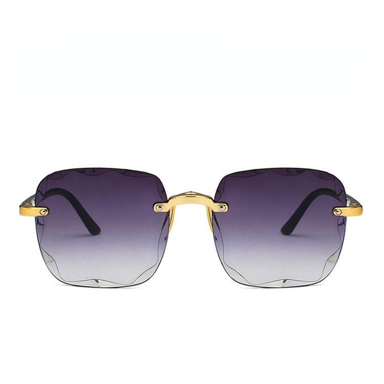 Vintage Square Sunglasses Woman Classic Frameless Gradient Mirror Sun Glasses Female Fashion Rimless Sun Glasses