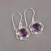 Amethst Gemstone 925 Sterling Silver Jewelry Handmade Drop/Dangle Earrings 1.40" EE-56-9